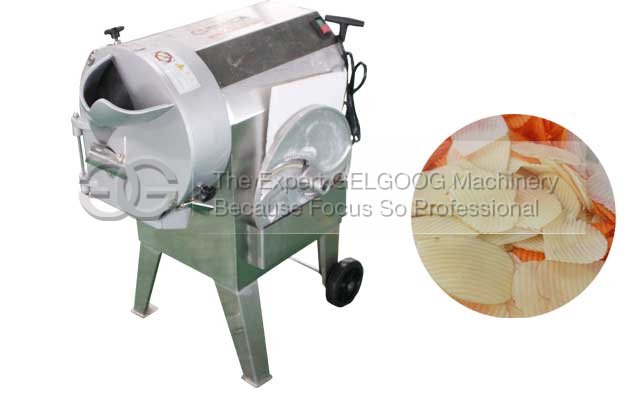 Corrugated Potato Chips Cutting Machine|Wave Shape Potato Cutter Machine