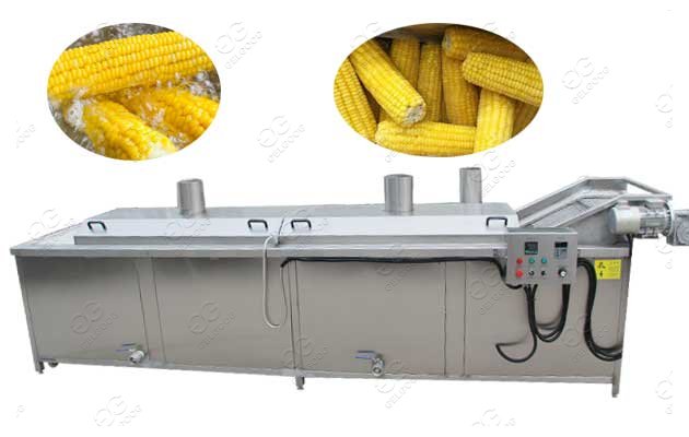 Sweet Corn Cob Blanching Machine 