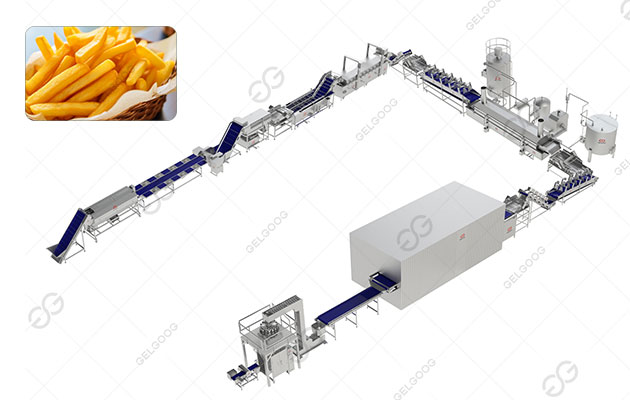 Full Automatic French Fries Production Line 