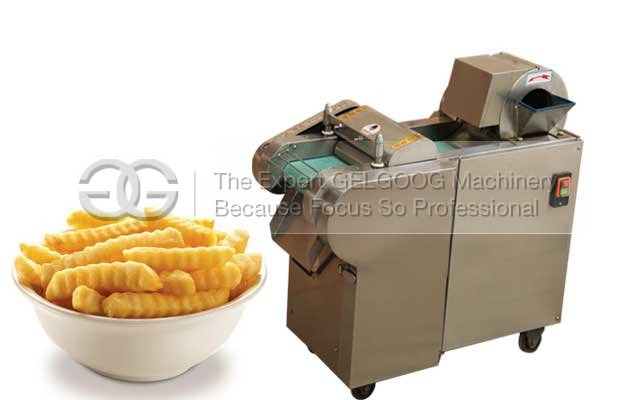 Crinkle Fries Cutting MachineCrinkle Shape French Fries Cutting Machine